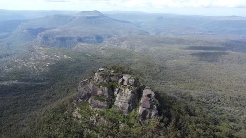 Mountain sitting in a forest Video stock 239429241