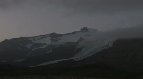 Mountain in Skaftafell Iceland Stock Footage 35937255