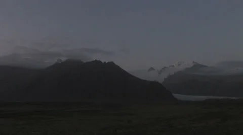 Mountain in Skaftafell Iceland Stock Footage 35937618