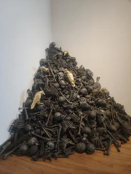 Mountain of skeleton Stock Photos