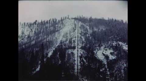 Mountain Ski Lift Stock Footage 47645913