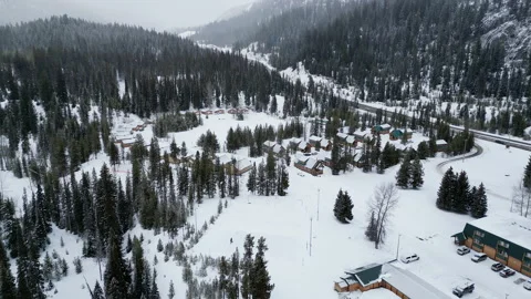 Mountain ski lodge Stock Footage 234207005
