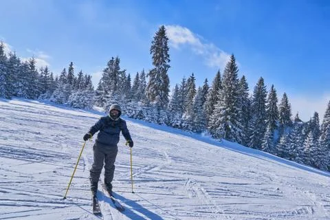 Mountain ski Stock Photos