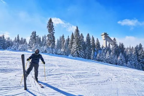 Mountain ski Stock Photos
