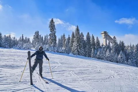 Mountain ski Stock Photos