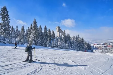 Mountain ski Stock Photos