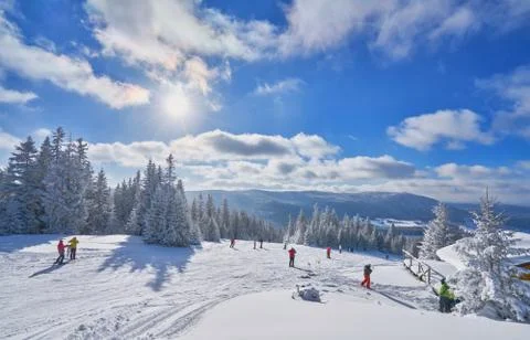 Mountain ski Stock Photos