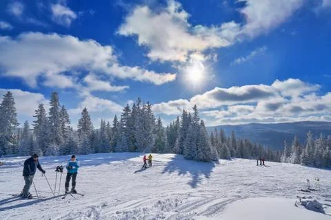 Mountain ski Stock Photos