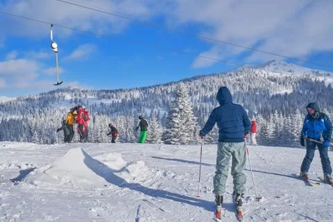 Mountain ski Stock Photos