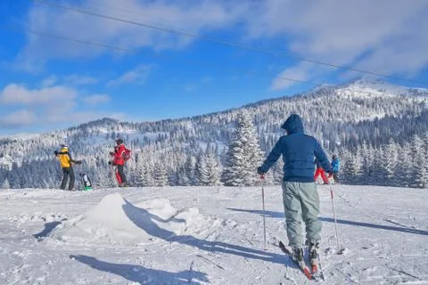 Mountain ski Foto stock