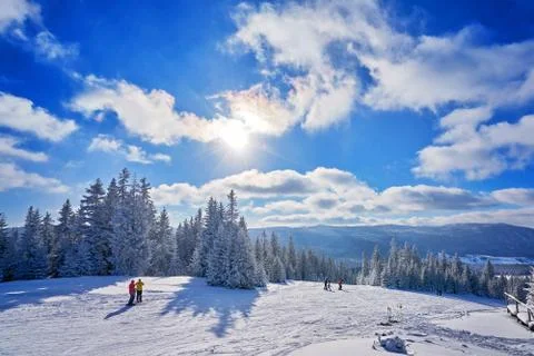 Mountain ski Stock Photos
