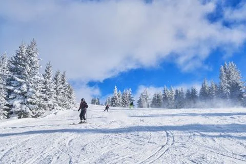Mountain ski Stock Photos