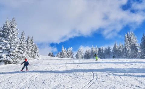 Mountain ski Stock Photos