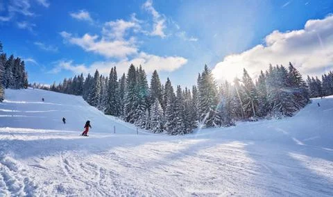 Mountain ski Stock Photos