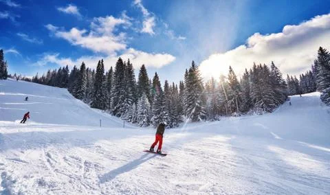 Mountain ski Stock Photos