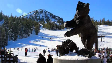 MOUNTAIN SKI RESORT Video stock 1015863