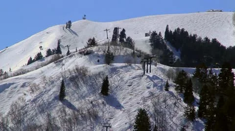 Mountain Ski Resort Stock Footage 10818401