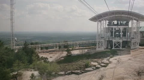 Mountain Sky Lift Stock Footage