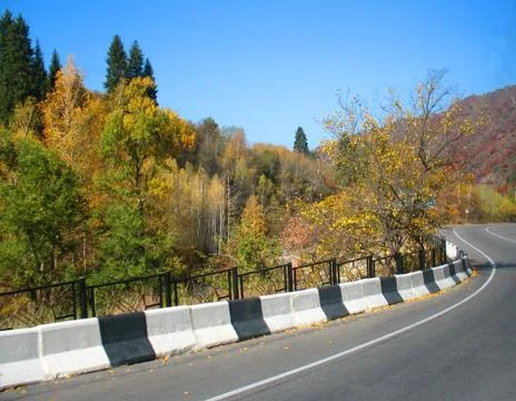 Mountain, sky, trees Stock Photos