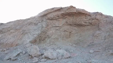 Mountain Skyline View from Dahab Desert, South Sinai, Egypt Stock Footage 325969130
