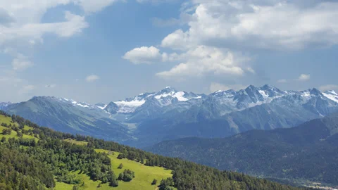 Mountain slope time lapse scene Stock-Footage 264642202