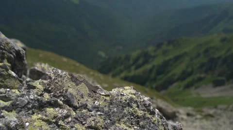 Mountain Slopes from Above 4K Stock Footage 65290607