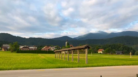 A mountain in Slovenia Stock Footage 112030171
