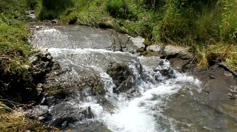 Mountain small river Video stock 715962