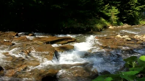 Mountain small river Video stock 824290