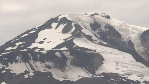 Mountain With Snow Close Up Stock Footage 165267993