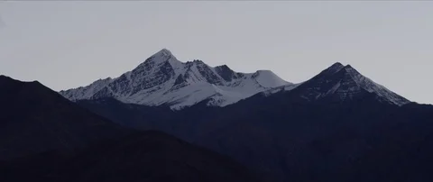 Mountain with snow Stock Footage 106812420