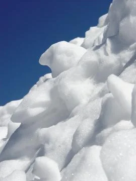 Mountain of snow Stock Photos
