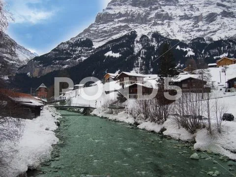 Mountain snow. Stock Photos