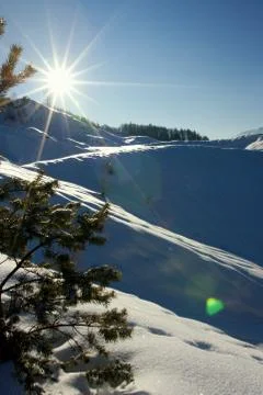 Mountain snow Stock Photos