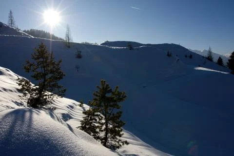 Mountain snow Stock Photos