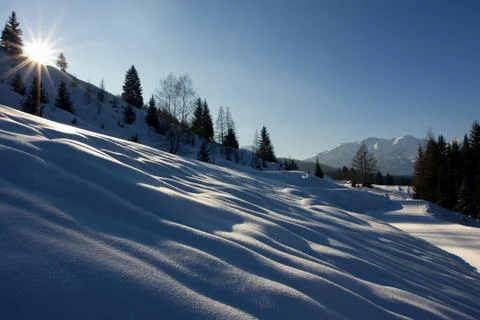 Mountain snow Stock Photos