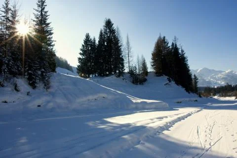 Mountain snow Stock Photos