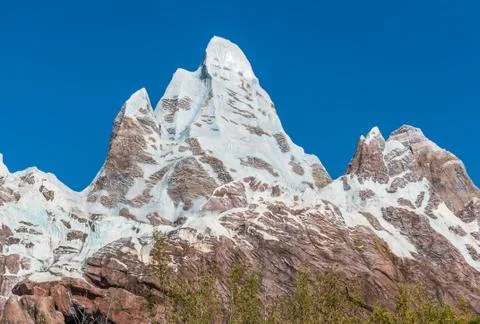 Mountain with Snow Stock Photos