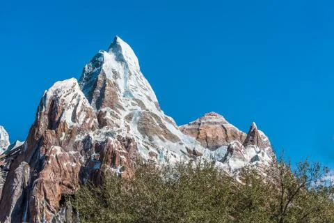 Mountain with Snow Stock Photos