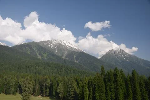 Mountain with snow Foto stock