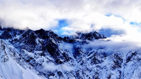 Mountain with snow Foto stock