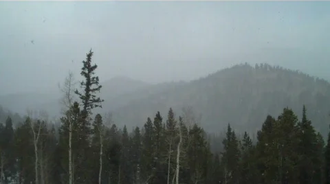 Mountain snowstorm Video stock 595977