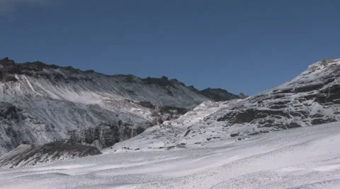 Mountain at Solheimajokull glacier Stock Footage 35936474