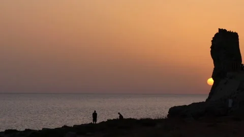 Mountain Split Sunset in Salento, Italy - 4K - ProRes Stock Footage 159490964