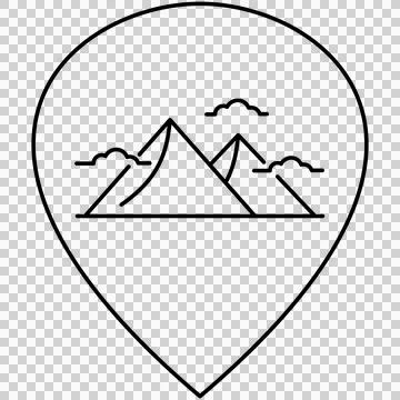 Mountain spot Stock Illustration