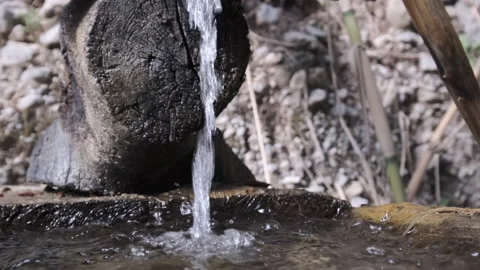 Mountain spring canal Stock Footage 199574593