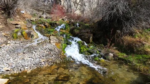 Mountain Spring Stock Footage 49014625