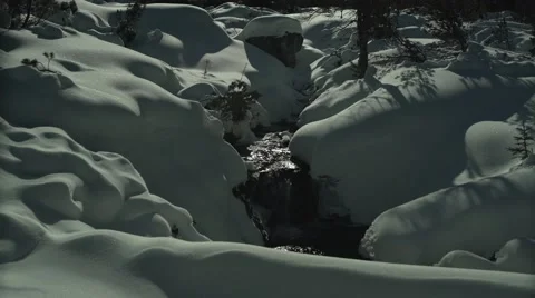 Mountain Spring High Peaks Panning 4K Stock Footage 59776320