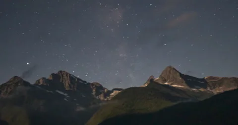 Mountain Stars Time lapse Stock Footage 165303356