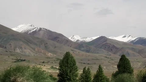 Mountain steppes of the Altai. Stock Footage 97371421